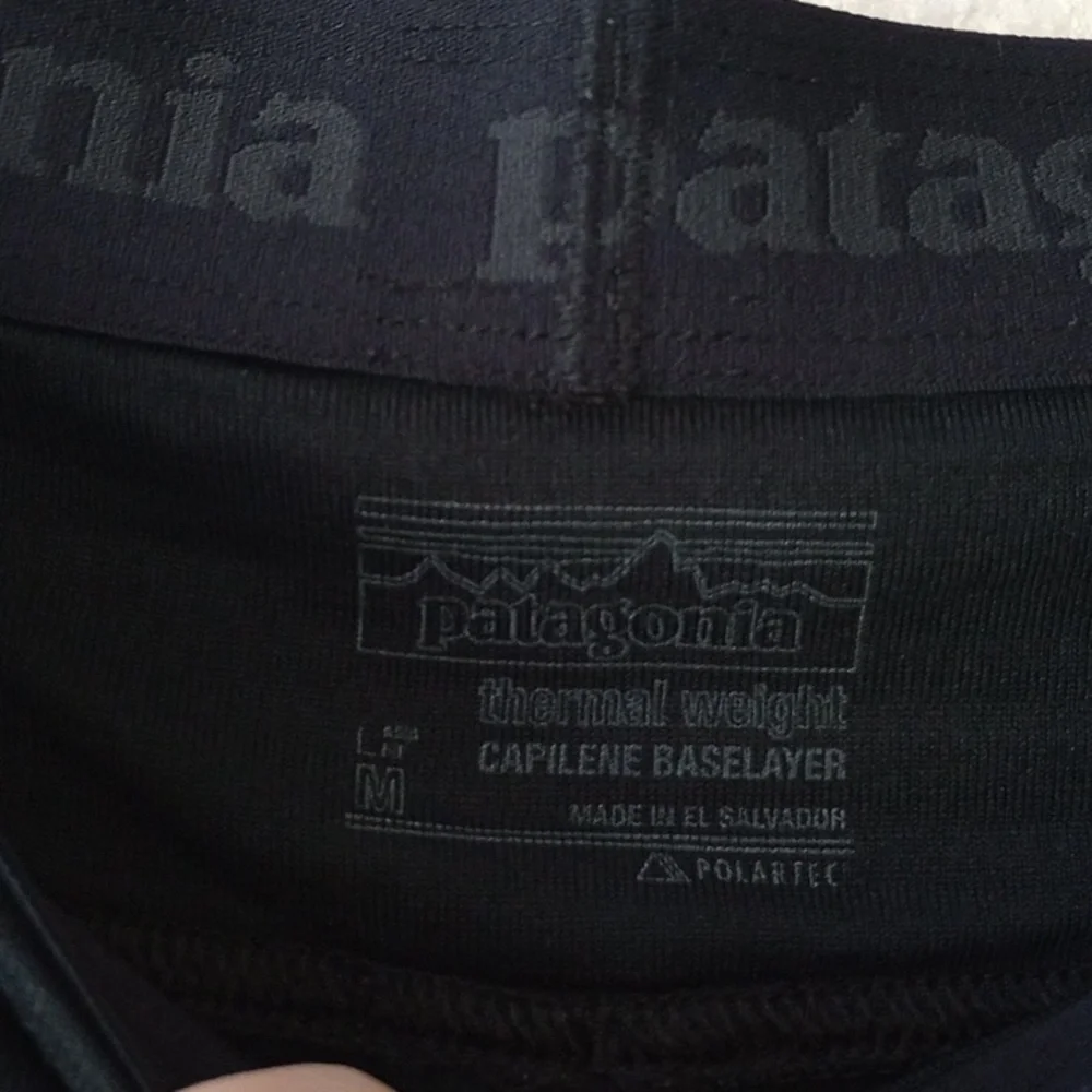 Patagonia Pull On Thermal Weight Capilein Baselayer Polartech Size M Leggings - Picture 5 of 8